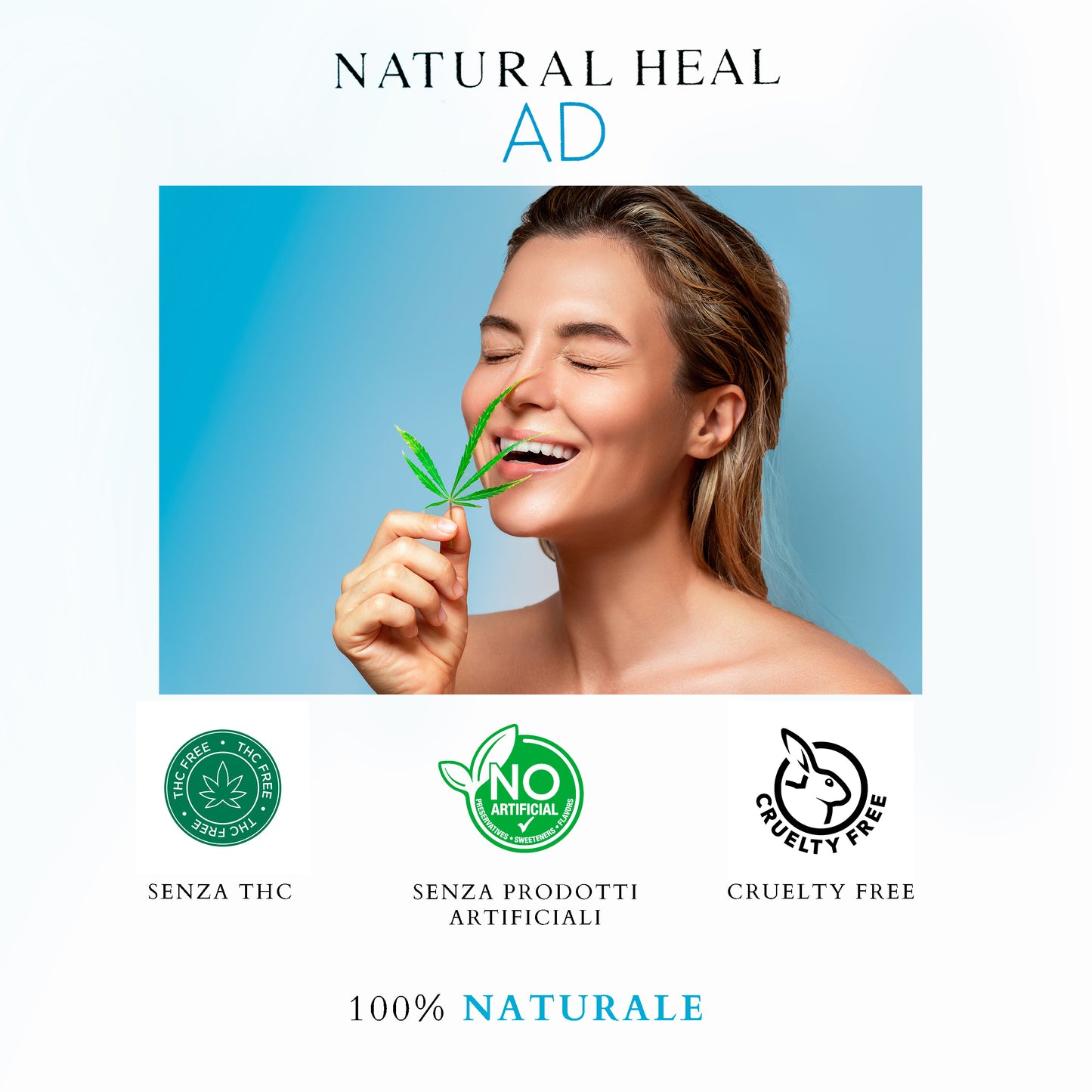 Natural Heal AD Crema Brufoli Viso – Trattamento Naturale per Imperfezioni Cutanee | La Canapa Sativa